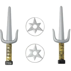 Kit arme de ninja en plastique gris