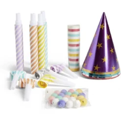 Kit cotillons pour 5 personnes multicolore