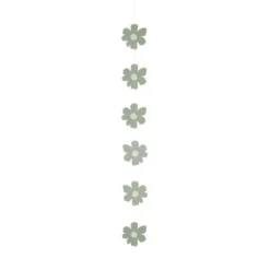 Kit décoration thème nature vert et blanc 6 pièces