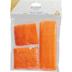 Kit festif 2 bandeaux de poignet et 1 de tête - 4 coloris