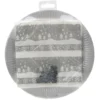 Kit jetable assiette + serviette motif Noël argenté x20