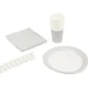 Kit jetable 32 pièces gris
