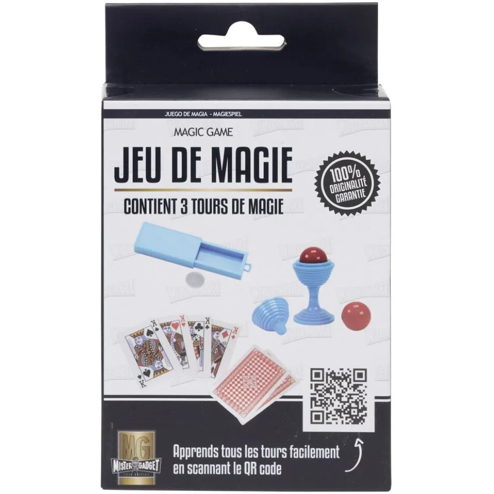 Kit jeu de magie 3 tours faciles (3 modèles)