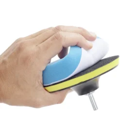 Kit éponge et disque de polissage x5 adaptable visseuse Ø12,5cm