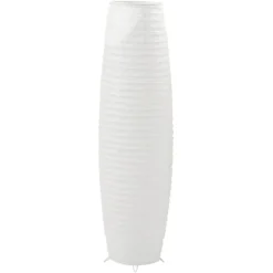 Lampadaire en papier blanc sur pieds