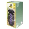 Lampe anti-nuisible plastique noir et acier 5W 1300V Ø16,5xH32,5cm