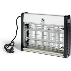 Lampe anti-nuisibles volants plastique gris sur secteur