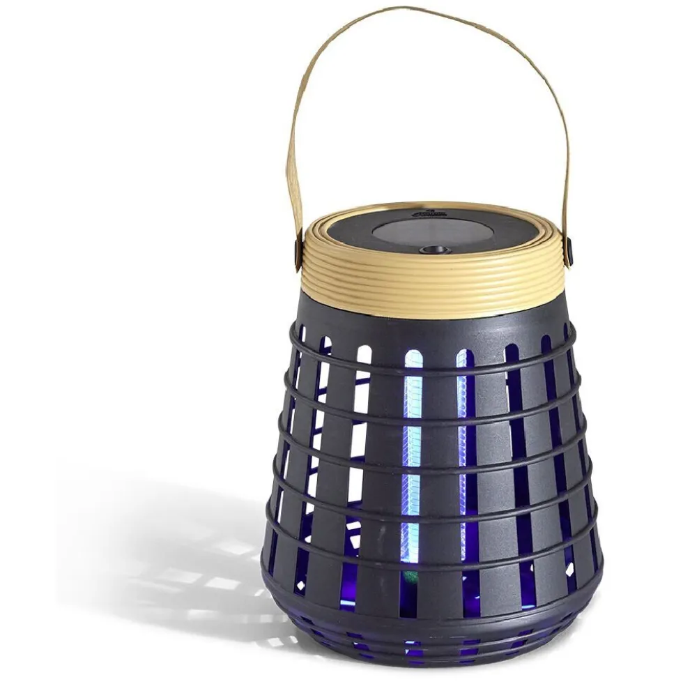 Lampe solaire antimoustique à poser ou suspendre 20m²