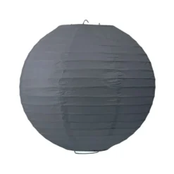 Lanterne chinoise en papier gris