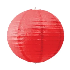 Lanterne chinoise en papier rouge