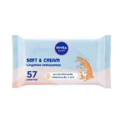 Lingettes bébé Nivea x57 nettoyantes hydratantes
