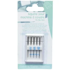 Lot de 5 aiguilles pour machine à coudre