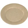 Lot de 50 assiettes à dessert rondes en carton kraft marron