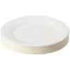 Lot de 50 assiettes en carton blanc Ø18 cm