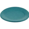 Lot de 10 assiettes en carton bleu canard Ø18 cm