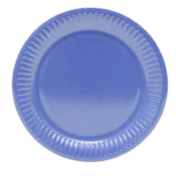 Lot de 10 assiettes en carton Ø18cm bleu nuit