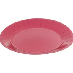 Lot de 10 assiettes en carton Ø23 cm rouge