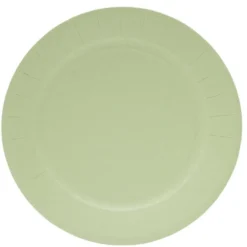 Lot de 10 assiettes en carton Ø23cm vert olive