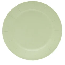 Lot de 10 assiettes en carton Ø18cm vert olive