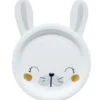 Lot de 10 assiettes en carton design lapin de Pâques