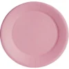 Lot de 10 assiettes en carton rose nude Ø18 cm