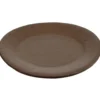 Lot de 10 assiettes en carton taupe Ø18 cm