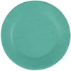 Lot de 10 assiettes en carton vert émeraude Ø18 cm