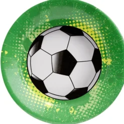 Lot de 10 assiettes jetables design Football