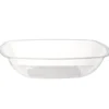 Lot de 6 assiettes plastique transparent Ø18cm