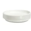 Lot de 50 assiettes plates réutilisables plastique blanc