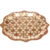 Lot de 6 assiettes rondes en carton New Mirage arabesque Ø26cm