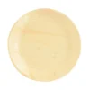 Lot de 6 assiettes rondes en feuille de palmier beige