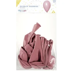 Lot de 20 ballons en latex rose poudré