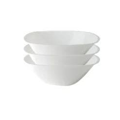 Lot de 3 bols en plastique transparent Ø21xH7cm