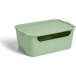 Lot de 3 boîtes de rangement 15L avec couvercle plastique 39x25xH16cm