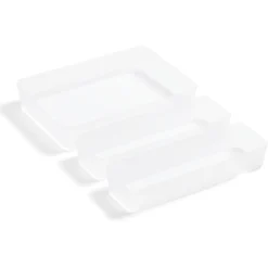 Lot de 3 boîtes de rangement pour tiroirs