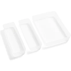Lot de 3 boîtes de rangement pour tiroirs