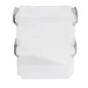 Lot de 8 boîtes de rangement 3 tailles plastique transparent - 2 modèles