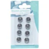 Lot de 8 boutons pression à coudre en métal
