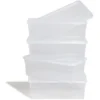 Lot de 4 box 11L plastique transparent