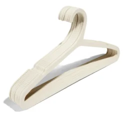 Lot de 25 cintres en paille de blé brun 43x21,5cm