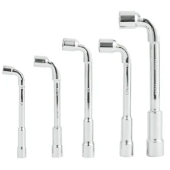 Lot de 5 clés à pipe Ø8/10/12/13/17mm métal gris