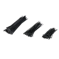Lot de 180 colliers de serrage en nylon noir