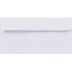 Lot de 50 enveloppes blanches avec bande auto-adhésive 11x22cm
