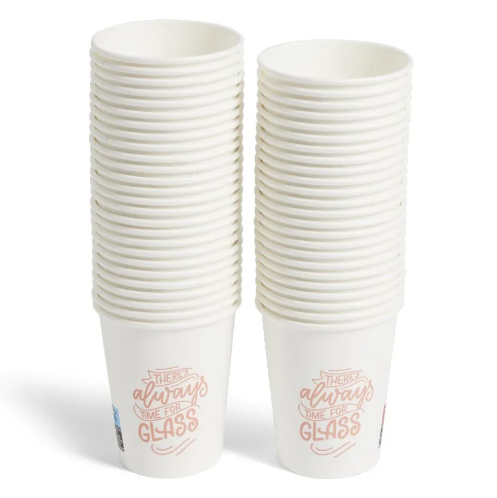 Lot de 50 gobelets jetables en carton