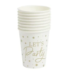 Lot de 8 gobelets Let's Party carton 24cl