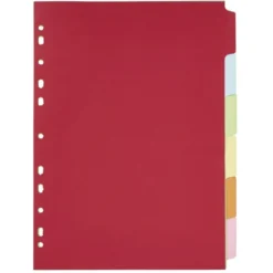 Lot de 6 intercalaires A4 21x29,7cm