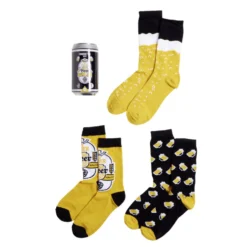 Lot de 3 paires de chaussettes mixtes design bière 39/42