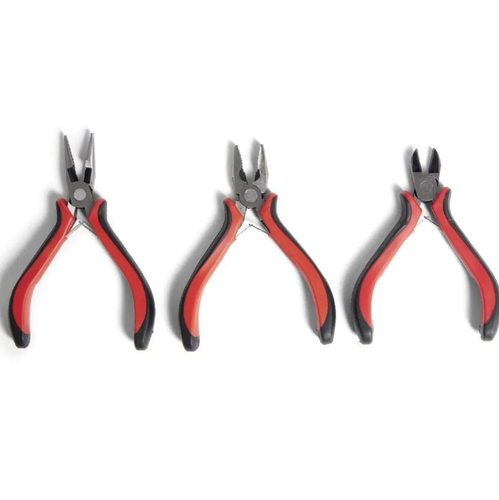 Lot de 3 pinces en acier