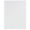 Lot de 200 pochettes perforées A4 plastique transparent
